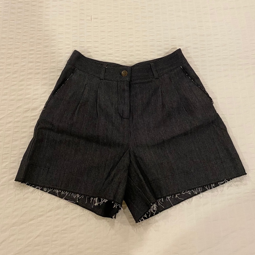 Nicole Miller Pleated Shorts